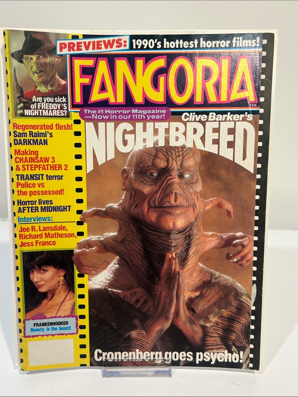 Fangoria #90 [Feb ‘90] Nightbreed cover [Vintage 80s/90s Horror Magazine]